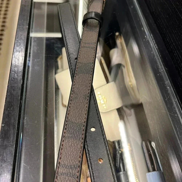 COACH Signature Buckle Cut To Size Reversible Eliza Belt 18 Mm CP367 IMAA8 - Picture 8 of 9